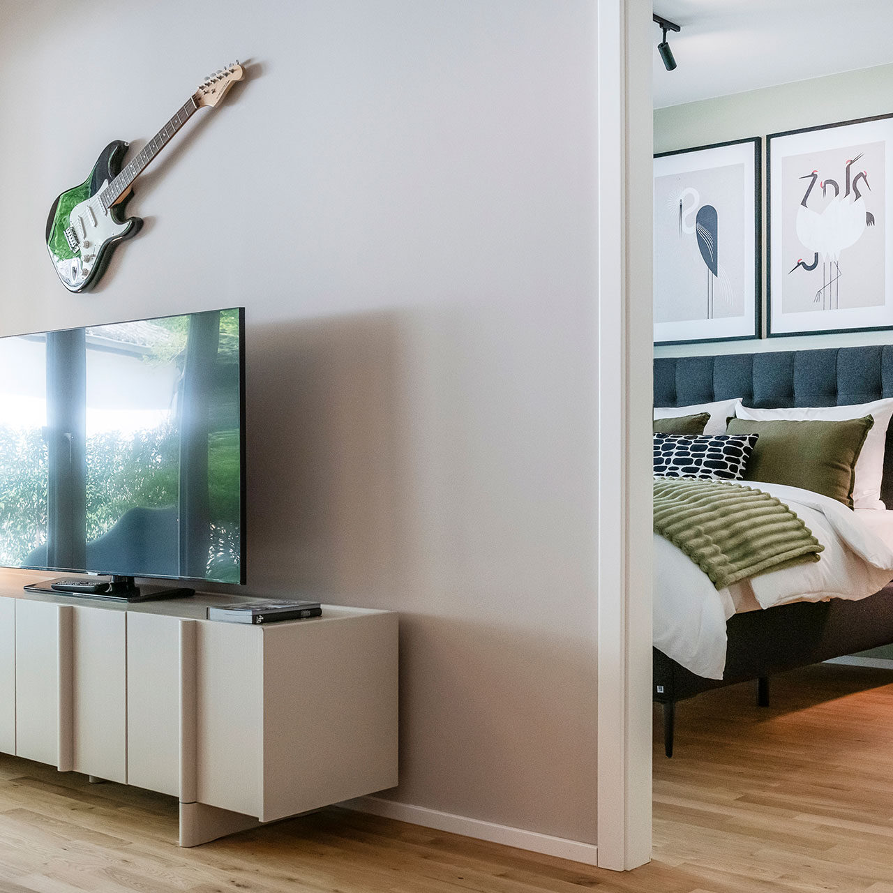 Wohn- und Schlafzimmer